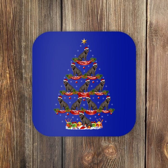 Cane Corso Dog Xmas Tree Lighting Cane Corso Christmas Tree Gift Coaster