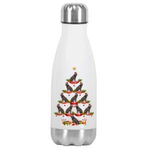 Cane Corso Dog Xmas Tree Lighting Cane Corso Christmas Tree Gift Stainless Steel Insulated Water Bottle