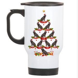 Cane Corso Dog Xmas Tree Lighting Cane Corso Christmas Tree Gift Stainless Steel Travel Mug