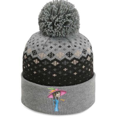 Calavera Catrina Dapper Skeleton Art The Baniff Cuffed Pom Beanie