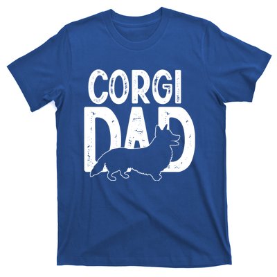 Cute Corgi Dog Dad Puppy Lover Father Funny Gift T-Shirt