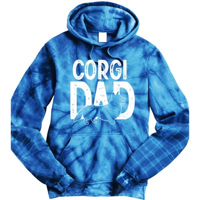 Cute Corgi Dog Dad Puppy Lover Father Funny Gift Tie Dye Hoodie