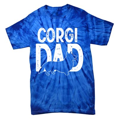 Cute Corgi Dog Dad Puppy Lover Father Funny Gift Tie-Dye T-Shirt