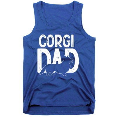 Cute Corgi Dog Dad Puppy Lover Father Funny Gift Tank Top