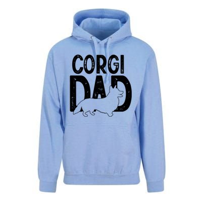 Cute Corgi Dog Dad Puppy Lover Father Funny Gift Unisex Surf Hoodie