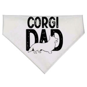 Cute Corgi Dog Dad Puppy Lover Father Funny Gift USA-Made Doggie Bandana