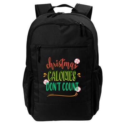 Christmas Calories Dont Count Funny Backpack