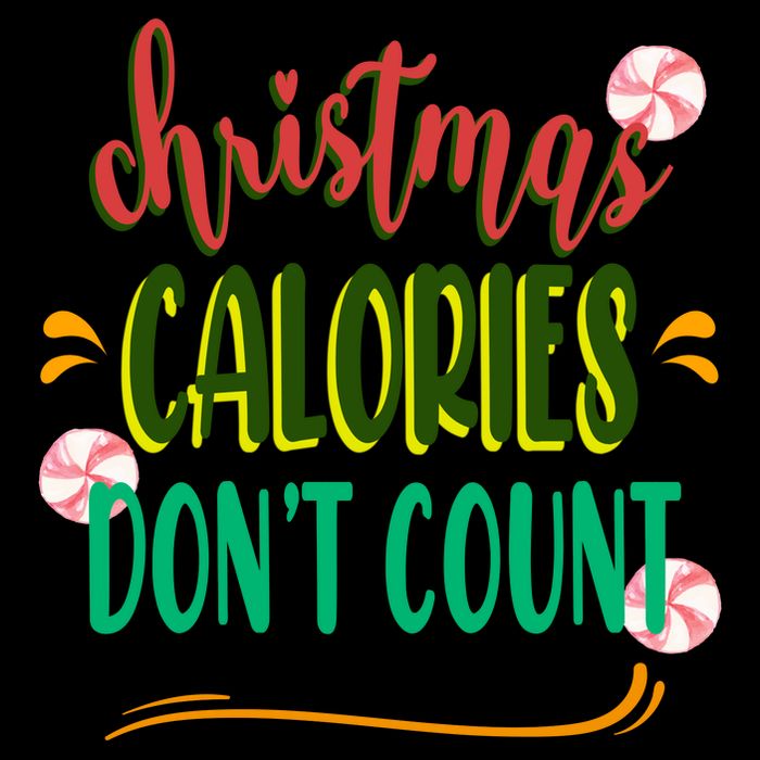 Christmas Calories Dont Count Funny Sustainable Beanie