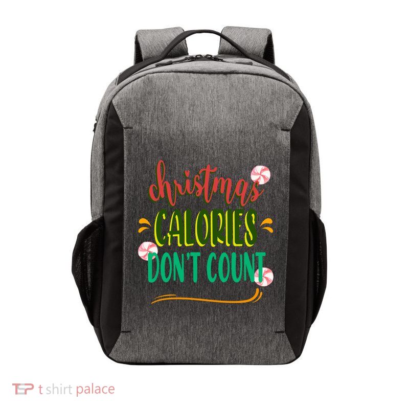Christmas Calories Dont Count Funny Vector Backpack
