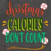 Christmas Calories Dont Count Funny Vector Backpack