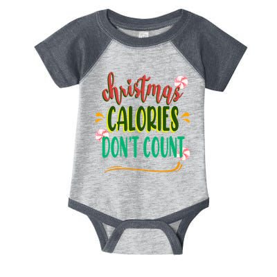 Christmas Calories Dont Count Funny Infant Baby Jersey Bodysuit
