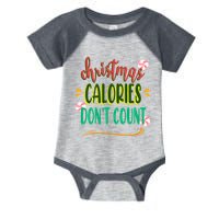 Christmas Calories Dont Count Funny Infant Baby Jersey Bodysuit
