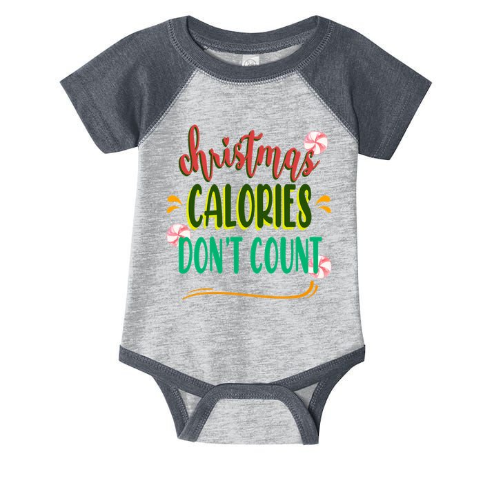 Christmas Calories Dont Count Funny Infant Baby Jersey Bodysuit