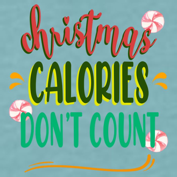 Christmas Calories Dont Count Funny Sueded Cloud Jersey T-Shirt
