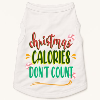Christmas Calories Dont Count Funny Doggie Tank