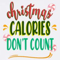 Christmas Calories Dont Count Funny USA-Made Doggie Bandana