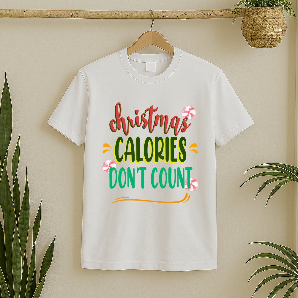 Christmas Calories Dont Count Funny T-Shirt