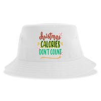 Christmas Calories Dont Count Funny Sustainable Bucket Hat