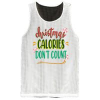 Christmas Calories Dont Count Funny Mesh Reversible Basketball Jersey Tank