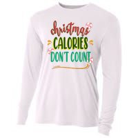 Christmas Calories Dont Count Funny Cooling Performance Long Sleeve Crew