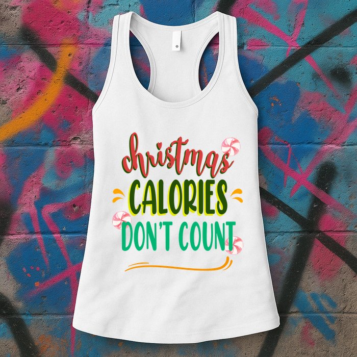 Christmas Calories Dont Count Funny Womens Tank Top
