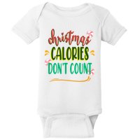 Christmas Calories Dont Count Funny Baby Bodysuit