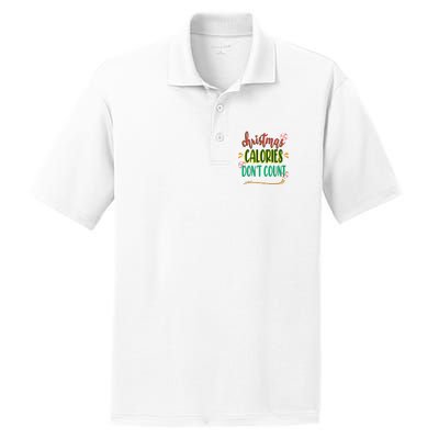 Christmas Calories Dont Count Funny PosiCharge RacerMesh Polo