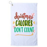 Christmas Calories Dont Count Funny Golf Towel