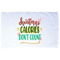 Christmas Calories Dont Count Funny Microfiber Hand Towel