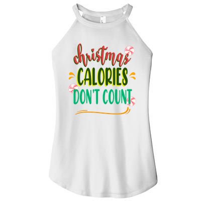 Christmas Calories Dont Count Funny Women's Perfect Tri Rocker Tank