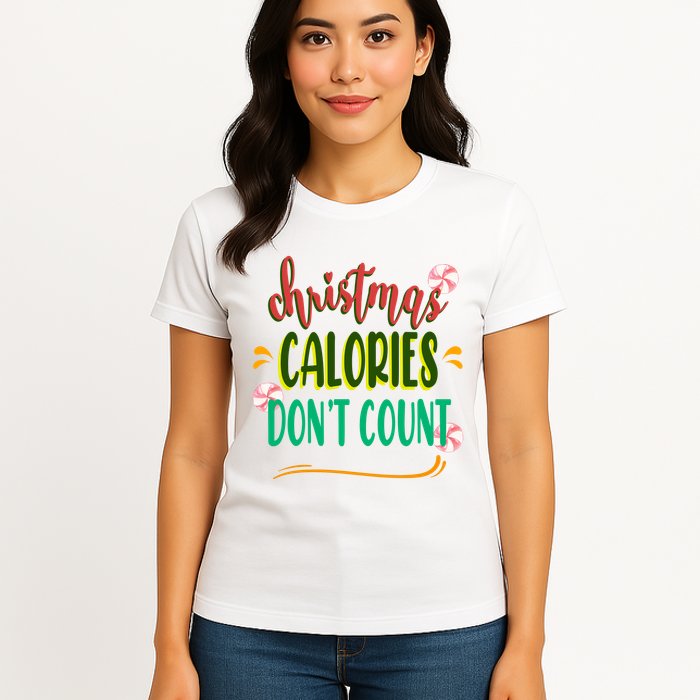 Christmas Calories Dont Count Funny Womens T-Shirt