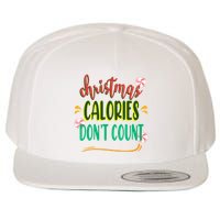 Christmas Calories Dont Count Funny Wool Snapback Cap