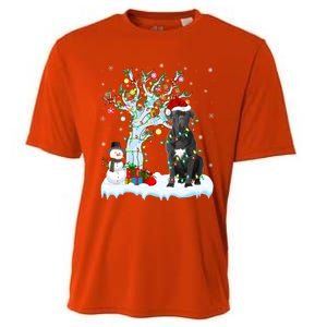 Cane Corso Dog Xmas Tree Lighting Santa Cane Corso Christmas Gift Cooling Performance Crew T-Shirt