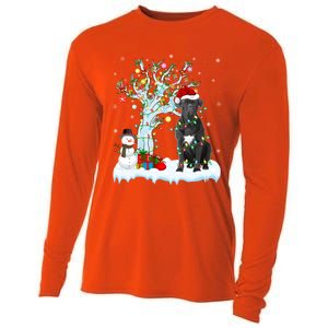 Cane Corso Dog Xmas Tree Lighting Santa Cane Corso Christmas Gift Cooling Performance Long Sleeve Crew