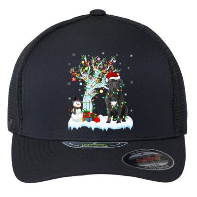 Cane Corso Dog Xmas Tree Lighting Santa Cane Corso Christmas Gift Flexfit Unipanel Trucker Cap