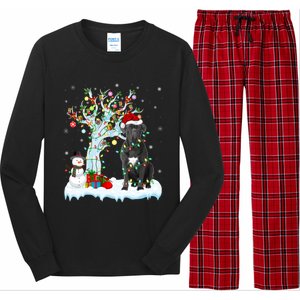 Cane Corso Dog Xmas Tree Lighting Santa Cane Corso Christmas Gift Long Sleeve Pajama Set