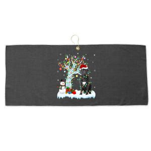 Cane Corso Dog Xmas Tree Lighting Santa Cane Corso Christmas Gift Large Microfiber Waffle Golf Towel