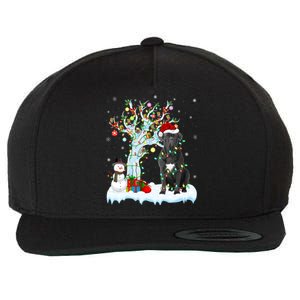 Cane Corso Dog Xmas Tree Lighting Santa Cane Corso Christmas Gift Wool Snapback Cap