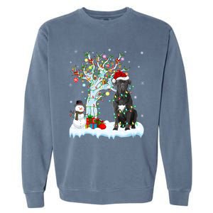 Cane Corso Dog Xmas Tree Lighting Santa Cane Corso Christmas Gift Garment-Dyed Sweatshirt