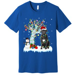 Cane Corso Dog Xmas Tree Lighting Santa Cane Corso Christmas Gift Premium T-Shirt