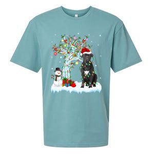 Cane Corso Dog Xmas Tree Lighting Santa Cane Corso Christmas Gift Sueded Cloud Jersey T-Shirt