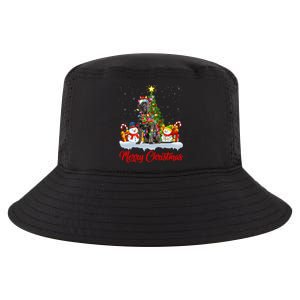 Cane Corso Dog Xmas Tree Lighting Santa Cane Corso Christmas Gift Cool Comfort Performance Bucket Hat