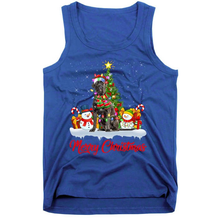 Cane Corso Dog Xmas Tree Lighting Santa Cane Corso Christmas Gift Tank Top