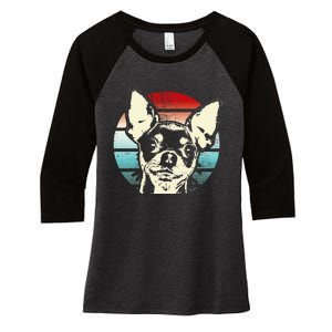 ChihuahueñO Chihuahua Dog Breed Women's Tri-Blend 3/4-Sleeve Raglan Shirt