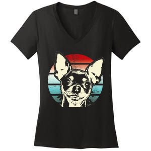 ChihuahueñO Chihuahua Dog Breed Women's V-Neck T-Shirt