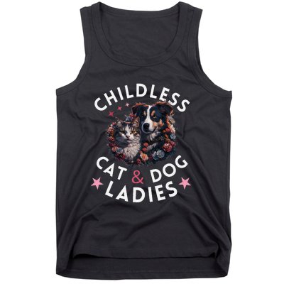 Childless Cat & Dog Ladies Voting For Kamala President 2024 Tank Top