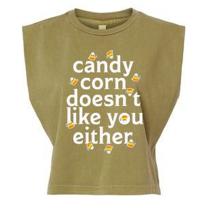 Candy Corn Doesn't Like You Either Garment-Dyed Women's Muscle Tee