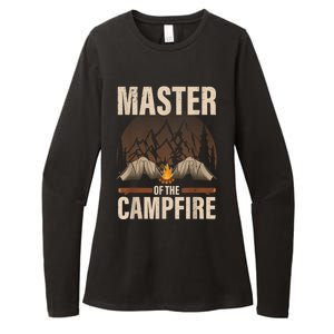 Cool Campfire Design For Men Women Camping Trailer Camper Womens CVC Long Sleeve Shirt