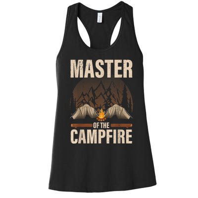 Cool Campfire Design For Men Women Camping Trailer Camper Women's Racerback Tank