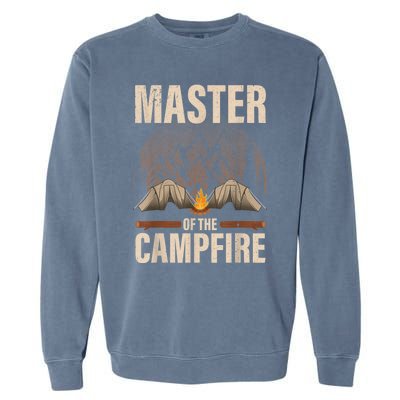 Cool Campfire Design For Men Women Camping Trailer Camper Garment-Dyed Sweatshirt